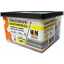 Terassiruuvi H&amp;H 55x4.2mm, A2, TX20, 250kpl/pkt