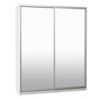 Liukuovikaappi Hiipakka Ida, 180cm, valkoinen, ovet 2x peili