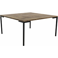 Sohvapöytä House Nordic Lugano, 90x90x45cm, tummanruskea tammi