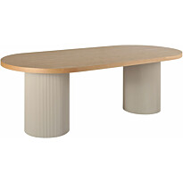 Ruokapöytä House Nordic Solva, 220x100cm, beige/ruskea
