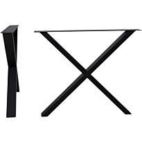 Ruokapöydän jalat House Nordic Nimes, X-malli, 8x86x72cm, musta