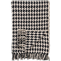 Torkkupeitto House Nordic Side, 130x180cm, musta/beige