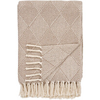 Torkkupeitto House Nordic Bursa, 130x180cm, taupe
