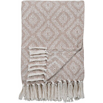 Torkkupeitto House Nordic Cort, 130x160cm, puuvilla, beige/valkoinen
