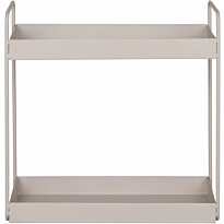 Hylly House Nordic Rabo, 30x15x31cm, 2 tasolla, beige teräs