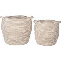 Säilytyskori House Nordic Lamas, 2kpl, puuvilla, beige