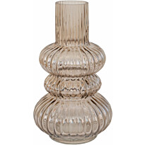 Maljakko House Nordic Vase, ø15x25cm, suupuhallettu lasi, savu