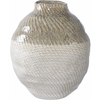 Maljakko House Nordic Vase, ø26x30.5cm, valkoinen/vihreä