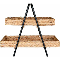 Tarjotin House Nordic Alfaro, 42x23x43.5cm, ruskea/musta