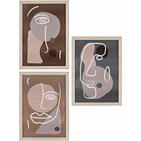 Valokuvakehys House Nordic Madison, 3kpl, beige
