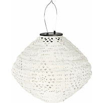 LED-aurinkokennolyhty House Nordic Harwood, IP44, valkoinen