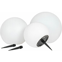LED-maapiikkivalaisin aurinkokennolla House Nordic Lifton, 3kpl, valkoinen