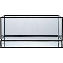 Kynttilälyhty House Nordic Hurricane, 30x12x15cm, musta metalli/lasi