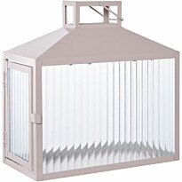 Lyhty House Nordic Lucca, metalli/lasi, beige/harmaa