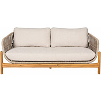 Sohva House Nordic Terracina, 2-istuttava, pehmusteilla, akaasia, beige