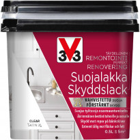 Suojalakka työtasoille V33, satiini, 500ml, clear