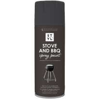 Spraymaali grilleille ja uuneille Rust-Oleum STYL, 400ml, mattamusta