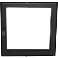 Takkaluukku Hemparts TSL25, 410x410mm, musta, oikeakätinen, Verkkokaupan poistotuote
