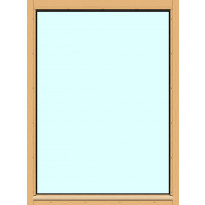 Yksilasinen ikkuna HR-Ikkunat, 9x12, suojakäsitelty karmi, kiinteä ikkuna, karkaistu turvalasi