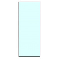 Yksilasinen ikkuna HR-Ikkunat, 9x21, maalattu valkoinen karmi, kiinteä ikkuna, tasolasi