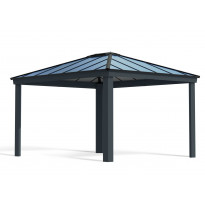 Paviljonki Palram-Canopia Dallas 4300, 3.6x4.3m, 15.5m², harmaa