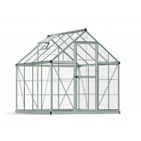 Kasvihuone Palram-Canopia Harmony, 4,6m², 6x8ft, hopea