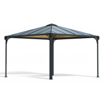 Paviljonki Palram-Canopia Palermo 3600, 3.6x3.6m, 13m², harmaa