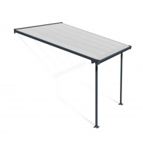 Terassikatos Palram-Canopia Feria, 3x3m, harmaa/kirkas