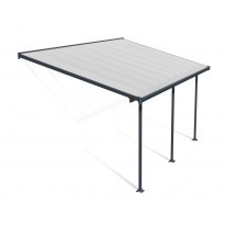 Terassikatos Palram-Canopia Feria, 3x5.5m, harmaa/kirkas