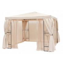Paviljongin sivuverhot, 4kpl, beige