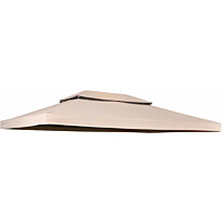 Paviljongin katto Hillerstorp Luxor 300x400cm, tummanbeige