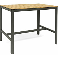 Baaripöytä ulos Hillerstorp Ekeryd 140x90cm, tiikki/harmaa