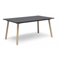 Ruokapöytä Fyrsnäs, 90x160cm, musta/ruskea