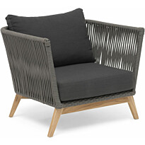 Nojatuoli Hillerstorp Himmelsnäs 9330188, harmaa/tiikki