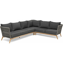 Kulmasohva Hillerstorp Himmelsnäs 9331088, 6-istuttava, harmaa/tiikki