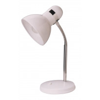 Pöytävalaisin Heat Oscar, 430x150mm, valkoinen/kromi