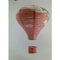 Riisipaperivarjostin Heat balloon 40cm, oranssi