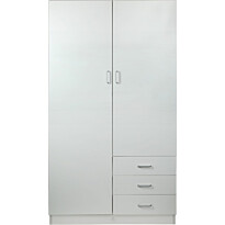 Vaatekaappi Huoku Space, 96x49.5x175.4cm, valkoinen
