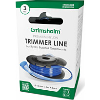 Trimmerisiima ja kasetti Grimsholm Ryobi Bosch.greenworks -laitteille