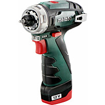 Akkuporakone Metabo PowerMaxx BS Basic 12V 2x2Ah akulla ja laturilla LC 40