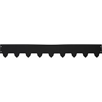 Nurmenreunalista Västbogalvanoitu/musta 3x119cm korkeus 16cm