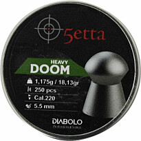 Ilmakiväärin luodit 5etta Doom Heavy 5.5mm 1.175g / 18.13gr 250kpl