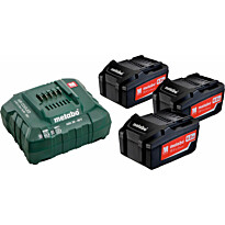 Akku ja laturi Metabo 18V 3x4,0 Ah ASC 30-36V
