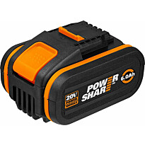 Akku Worx 20V 6.0Ah merkkivalolla
