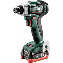 Akkuiskuporakone Metabo PowerMaxx SSD 12 BL sisältää 2x4,0Ah LiHD-akut ja laturin ASC 55