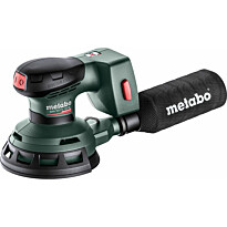 Epäkeskohiomakone Metabo SXA 18 LTX 125 BL 18V tukialustalla 125mm ilman akkua ja laturia Metaboxissa