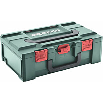 Kuljetuslaatikko Metabo metaBOX 165 L sopii kulmahiomakoneille joiden kiekon halkaisija enintään 125mm