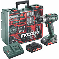 Akkuiskuporakone Metabo SB 18 L Set 18V sisältää 2kpl 2.0 Ah akkuja ja laturin SC 30