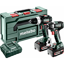Työkalupaketti Metabo Combo Set 2.8.4 18V sisältää 2x5.2Ah akut ja laturin SC 30