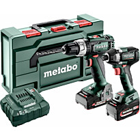 Työkalupaketti Metabo Combo Set 2.8.2 18V sisältää 2x2.0Ah ja 4,0Ah akut ja laturin ASC 55